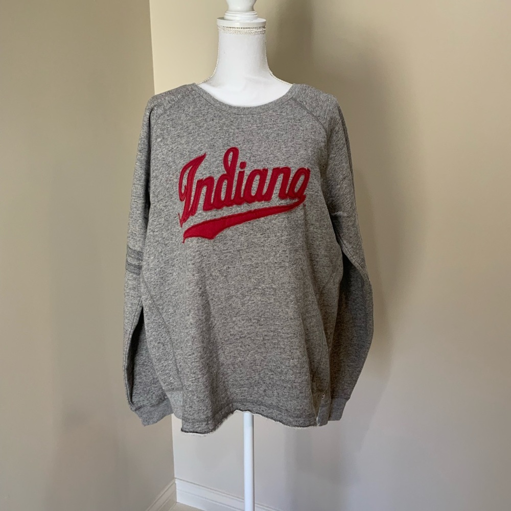Indiana University Gray and Red Sweatshirt XL
